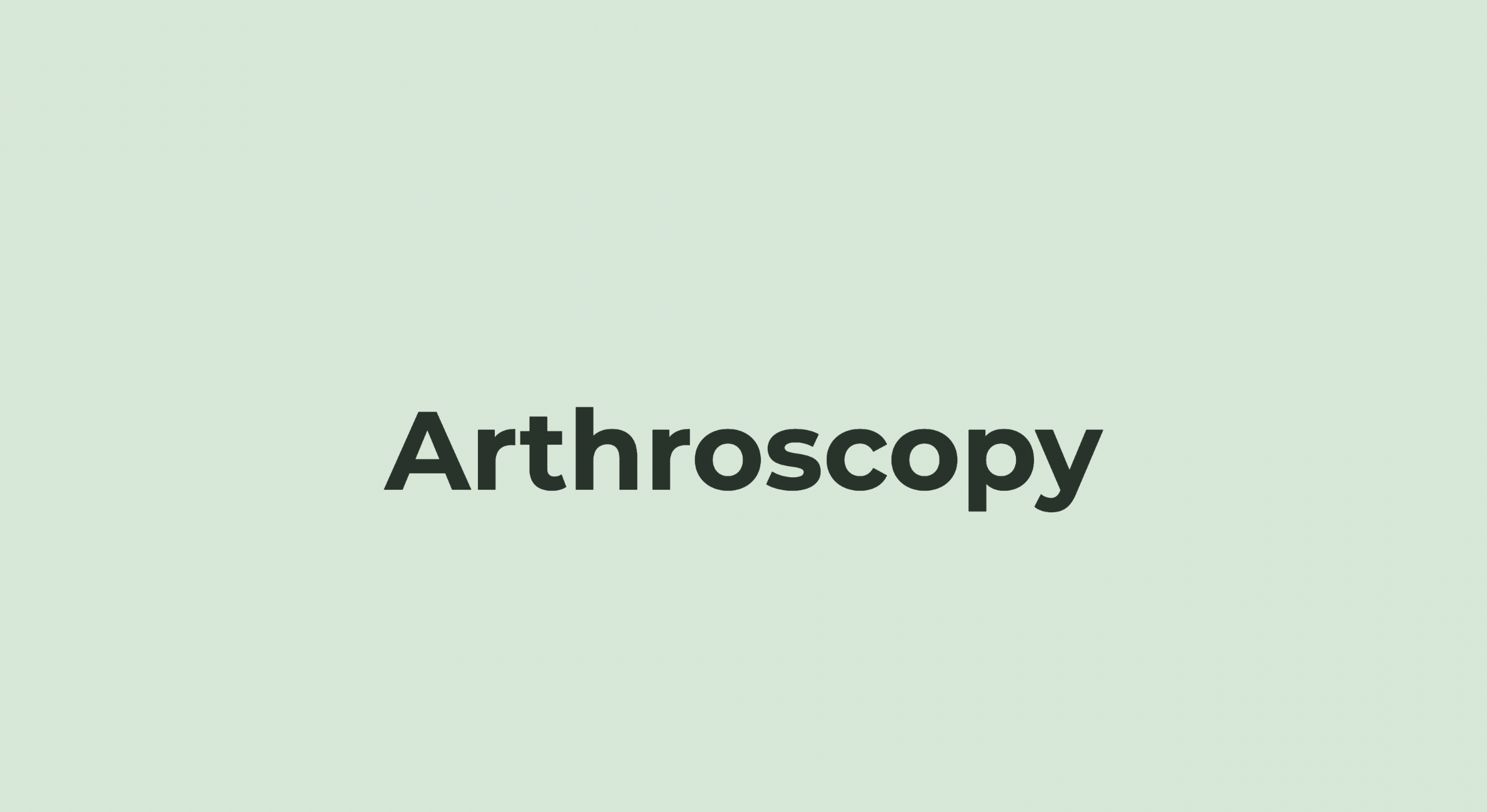 Arthroscopy