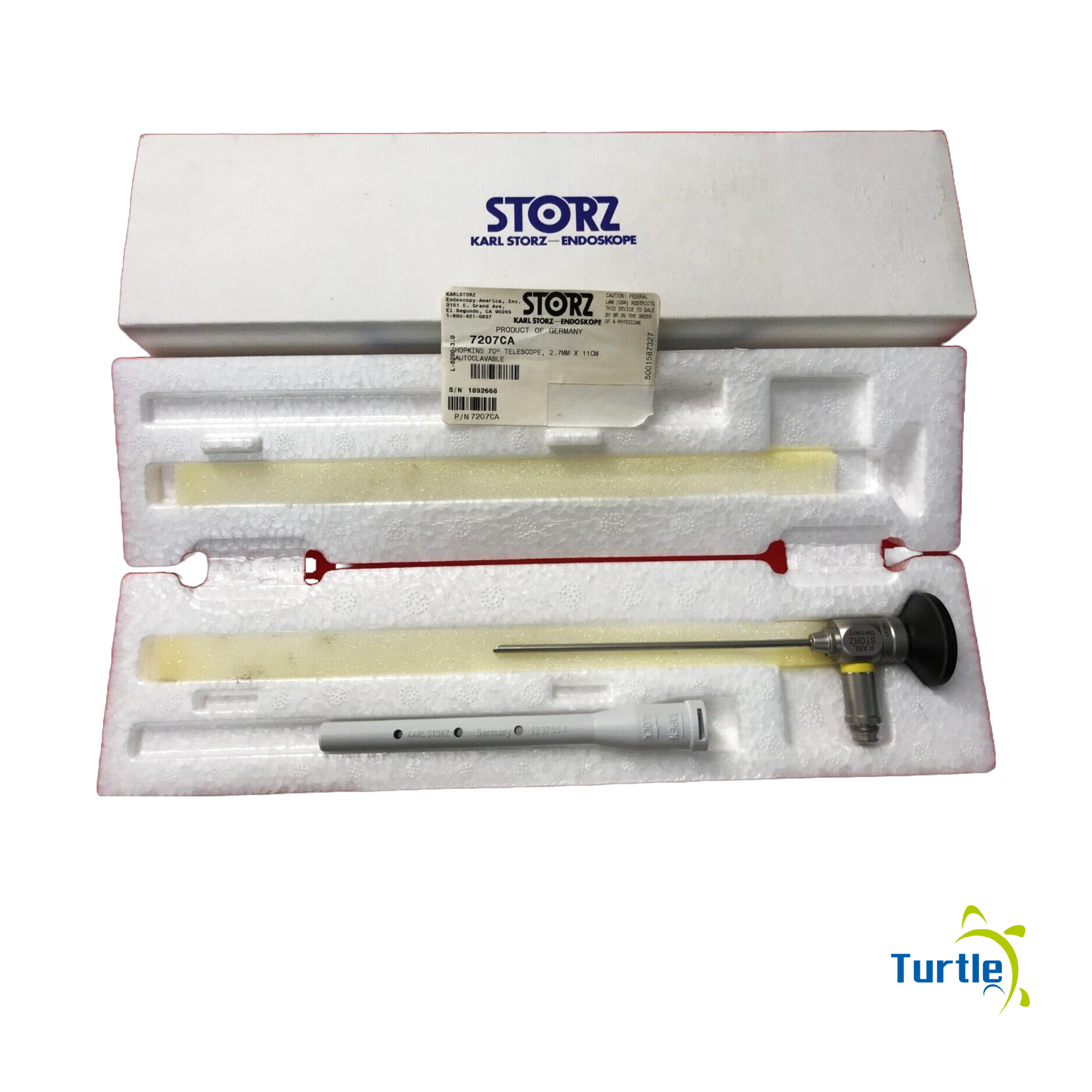 Karl Storz 2707CA HOPKINS Telescopes 2.7mm x 11cm 70° for ORAL AND MAXILLOFACIAL