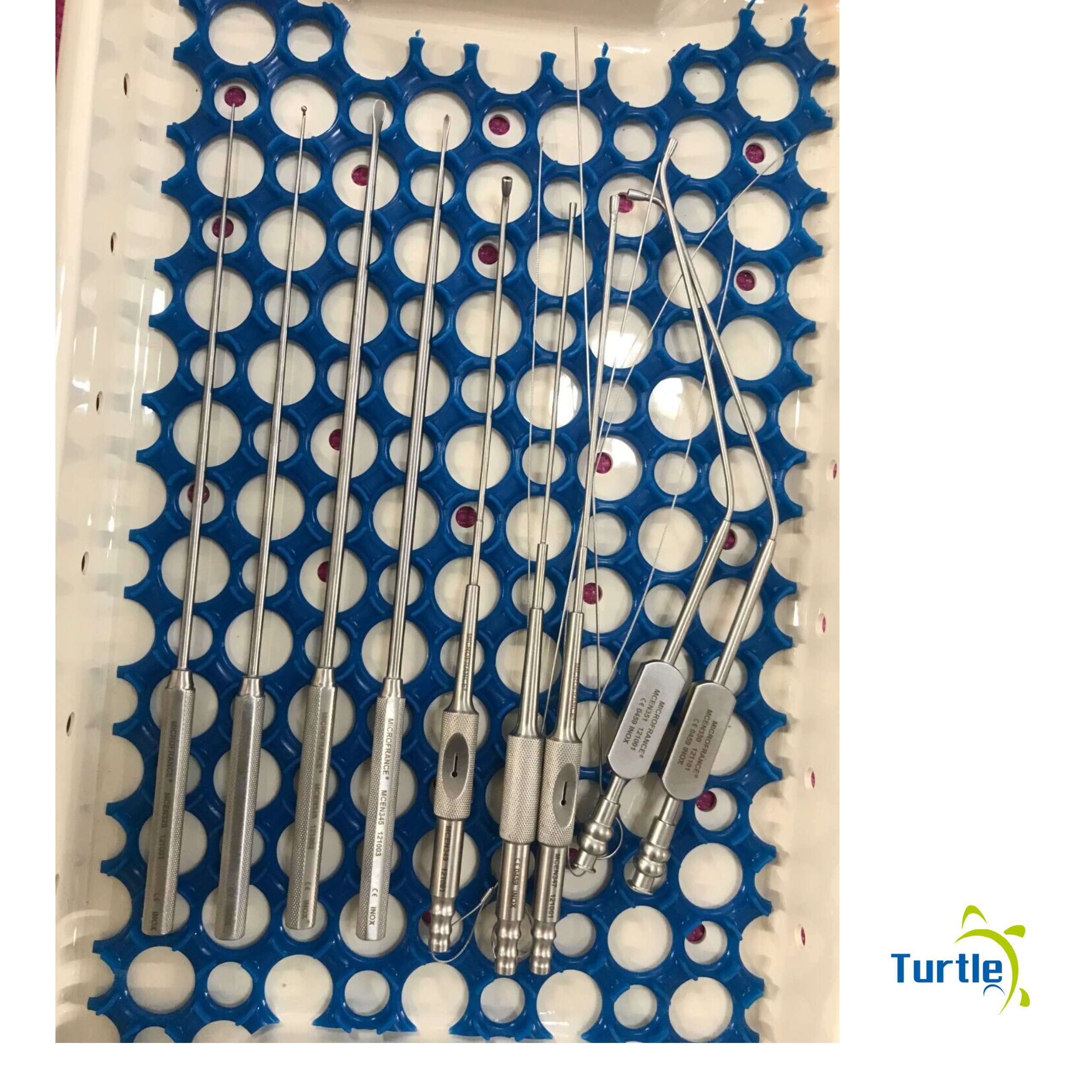 Medtronic MicroFrance ENT instruments Set with Bi-Polar Forcep, wire and more
