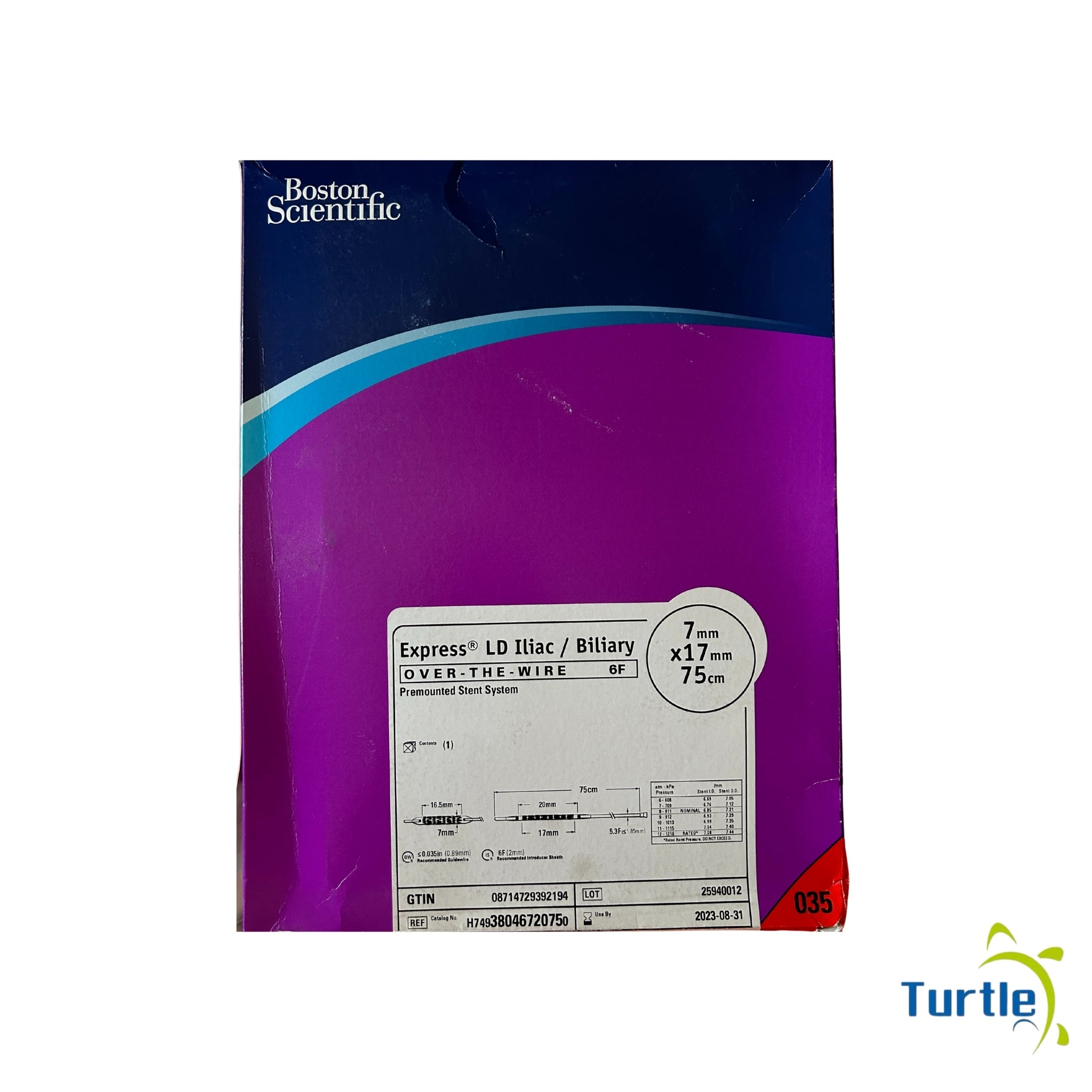 Boston Scientific Express LD Iliac / Biliary, OVER THE WIRE 6F, Premounted Stent System - 7mm x17mm 75cm - 2023-08-31