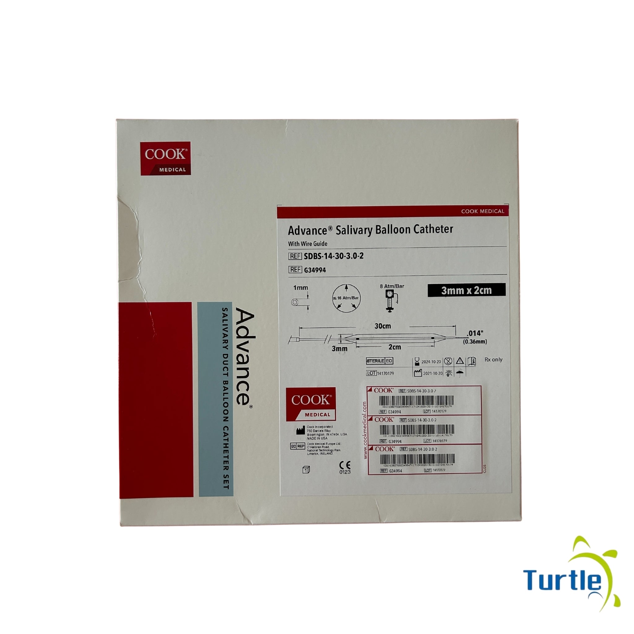 COOK MEDICAL Advance Salivary Balloon Catheter with Wire Guide - 3mm x 2cm - 2024-10-20