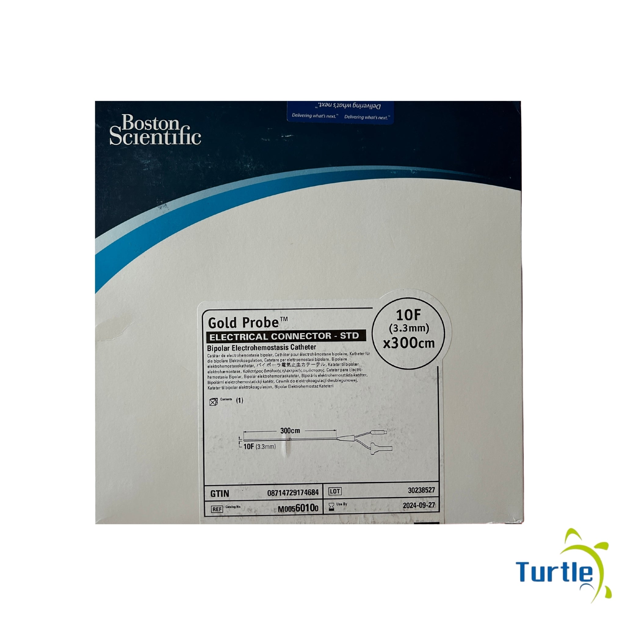 Boston Scientific Gold Probe ELECTRICAL CONNECTOR - STD Bipolar Electrohemostasis Catheter - 10F (3.3)mm x300cm - 2022-03-26
