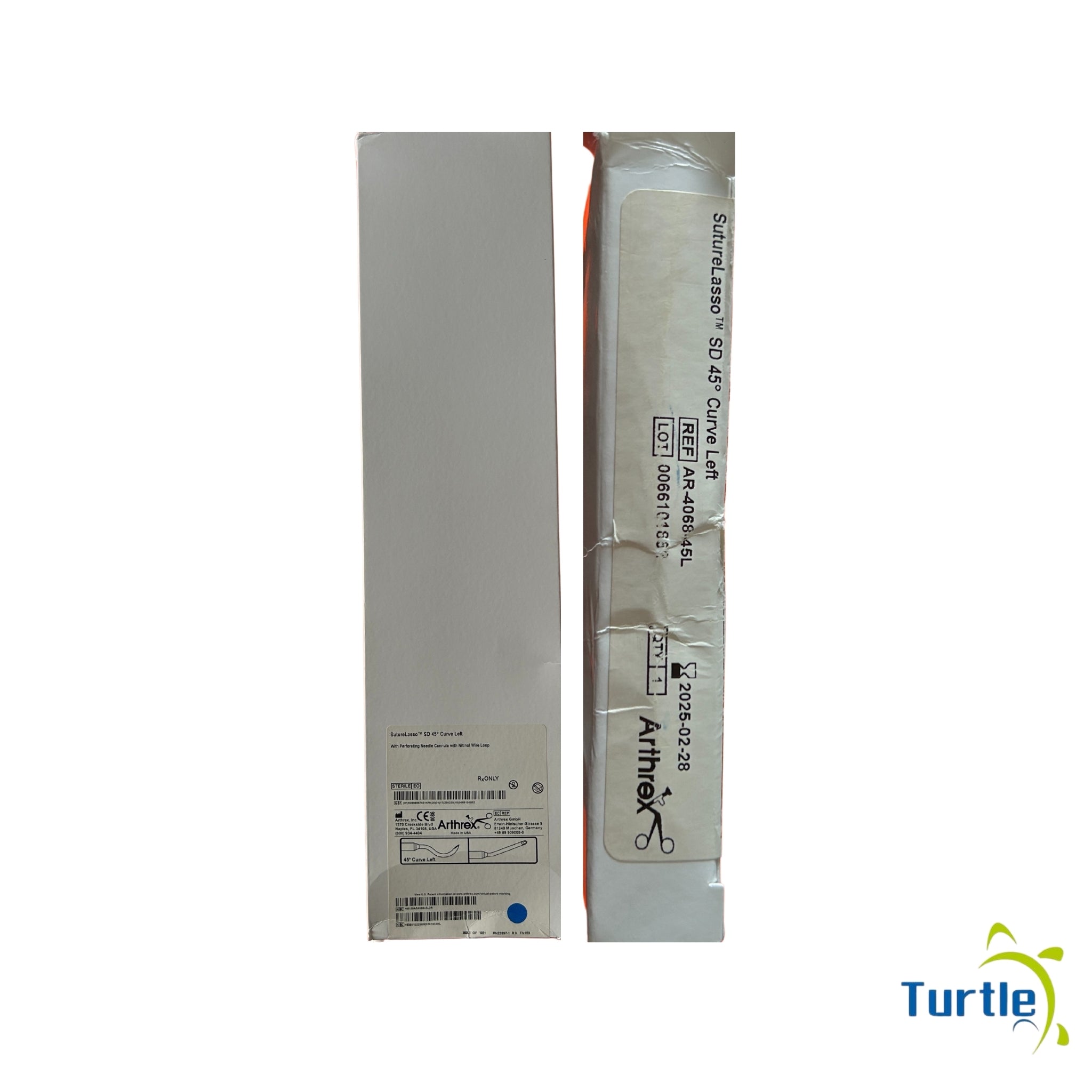 Arthrex Suturelasso SD 45 Curve Left - With Perforating Needle Cannula with Nitinol Wire Loop - 2025-02-28