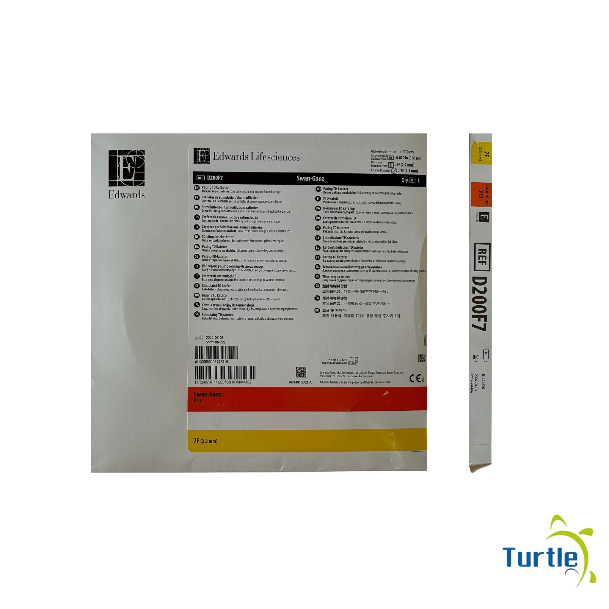 Edwards Lifesciences Swan-Ganz Pacing TD Catheter - 110cm, 0.020 in (0.51mm), 8F(2.7mm), 8.5(2.8mm), 7F (2.3mm) - 2024-07-07