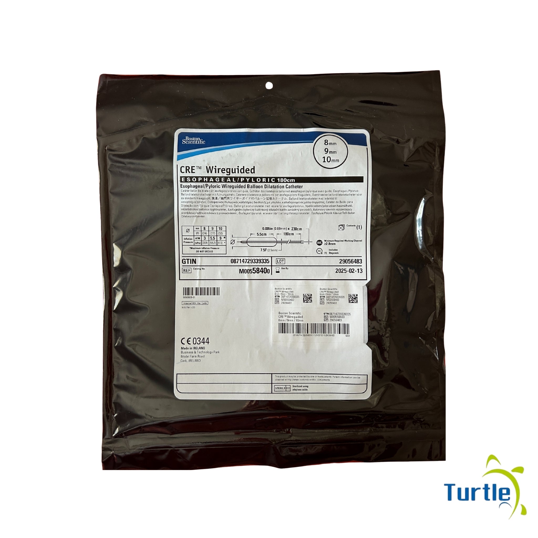 Boston Scientific CRE Wireguided, ESOPHAGEAL / PYLORIC 180cm, - 8mm 9mm 10mm - 2025-02-13