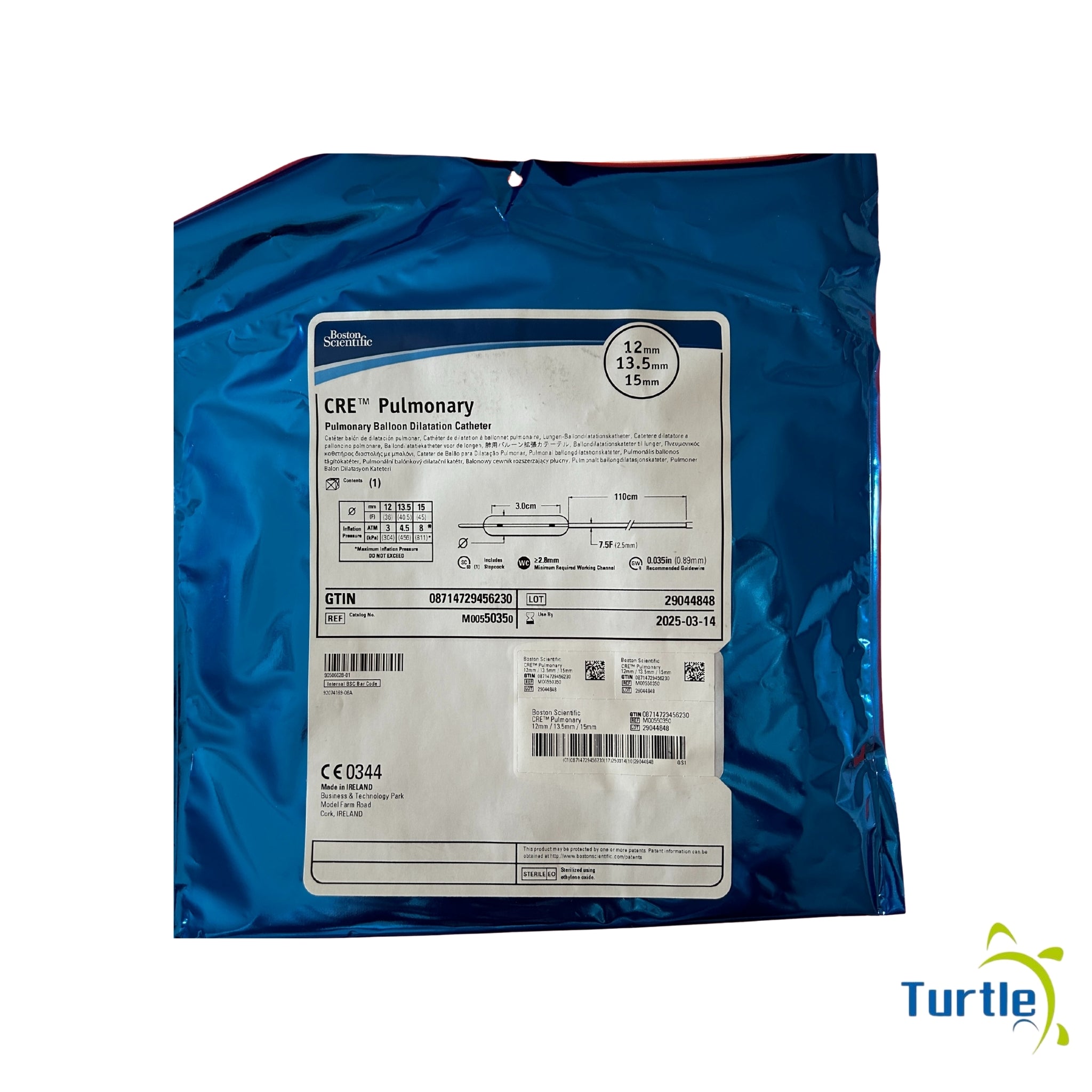 Boston Scientific CRE Pulmonary, Pulmonary Balloon Dilatation Catheter - 12mm 13.5mm 15mm - 2025-03-14