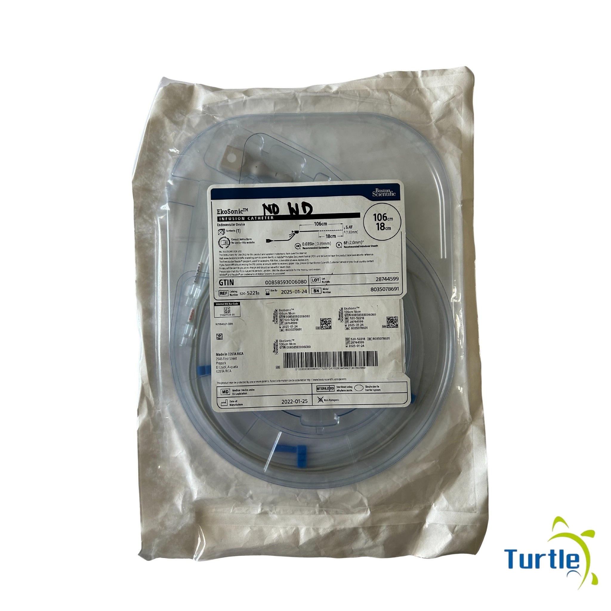 Boston Scientific Flexima Nasobiliary Catheter SINGLE PIGTAIL - 8.5F (2.8mm) x250cm - 2022-10-21