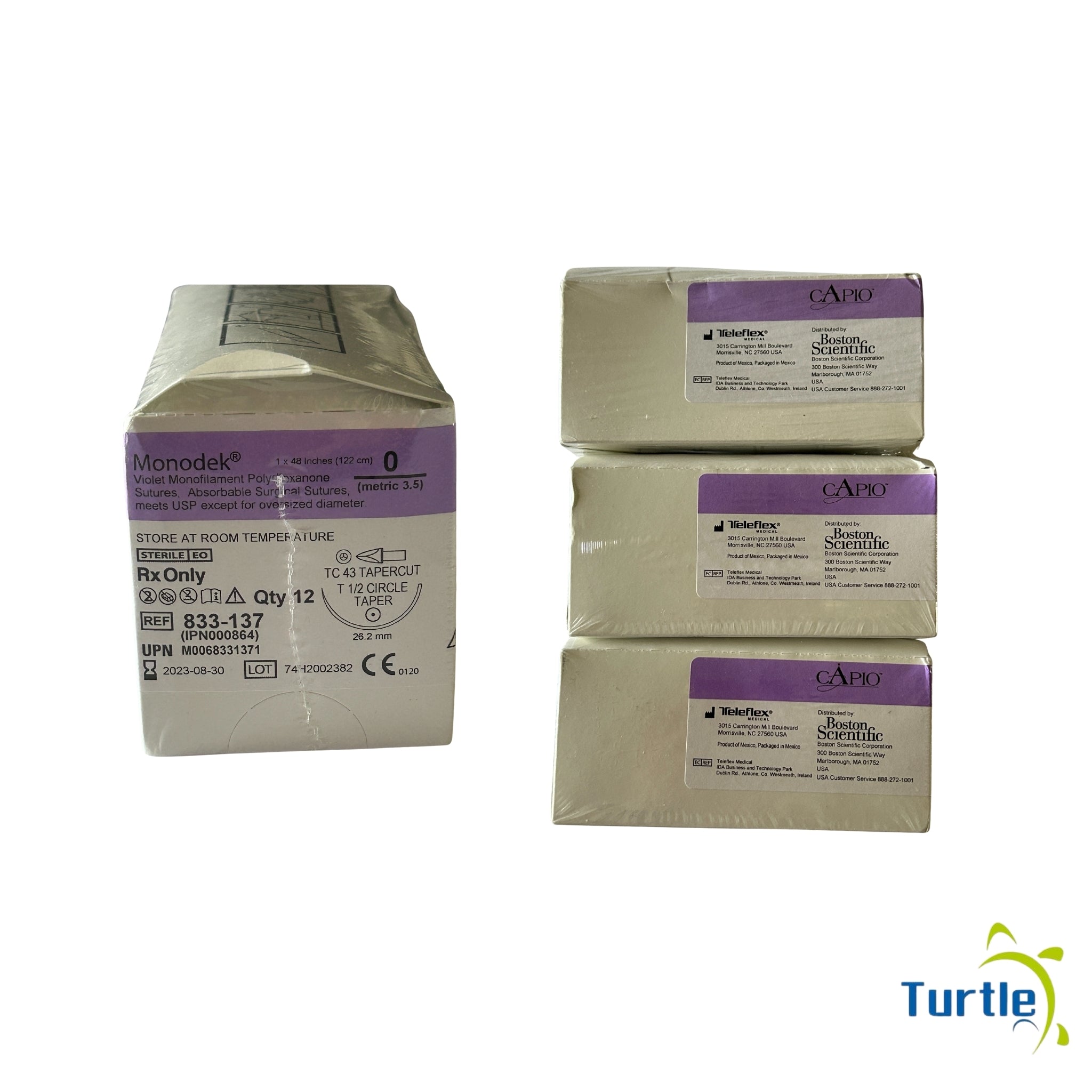 CAPIO RELEFLEX MEDICAL - Monodek Violet Monofilament polydioxanone Sutures - 1x48 inches (122cm) - 2023-08-30