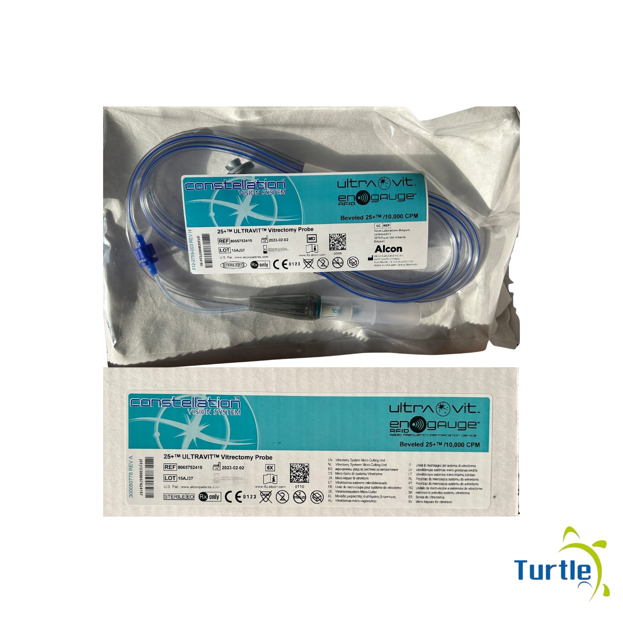 Constellation VISION SYSTEM - 25+ ULTRAVIT Vitrectomy Probe - Beveled 25+ / 10,000 CPM Box of 6 - 2025-01-31