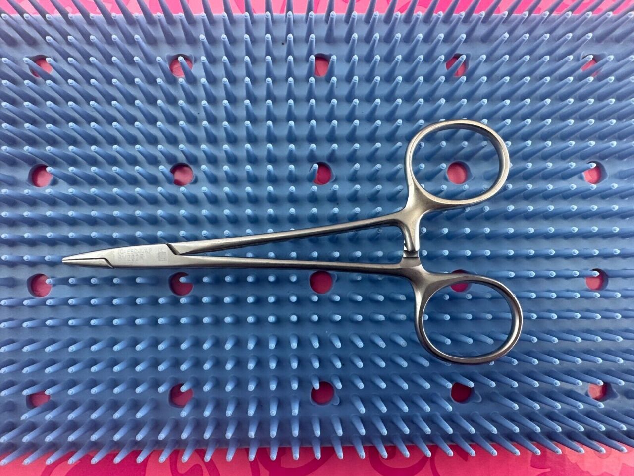 WEBSTER Needle Holder, Smooth Jaw,  5 in,