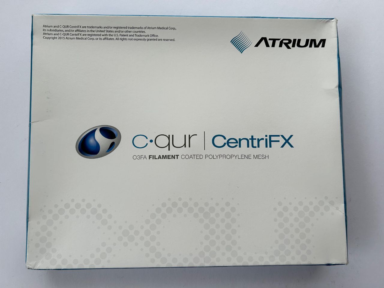 ATRIUM C qur | CentriFX O3FA FILAMENT COATED POLYPROPYLENE MESH 10.5 cm x 16 cm REF: 31396
