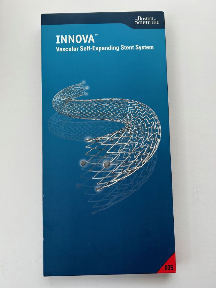 Boston Scientific INNOVA Vascular Self-Expanding Stent System OVER-THE-WIRE 035 6mm 60mm 130cm REF: H74939293066030 DATE: 2020-
