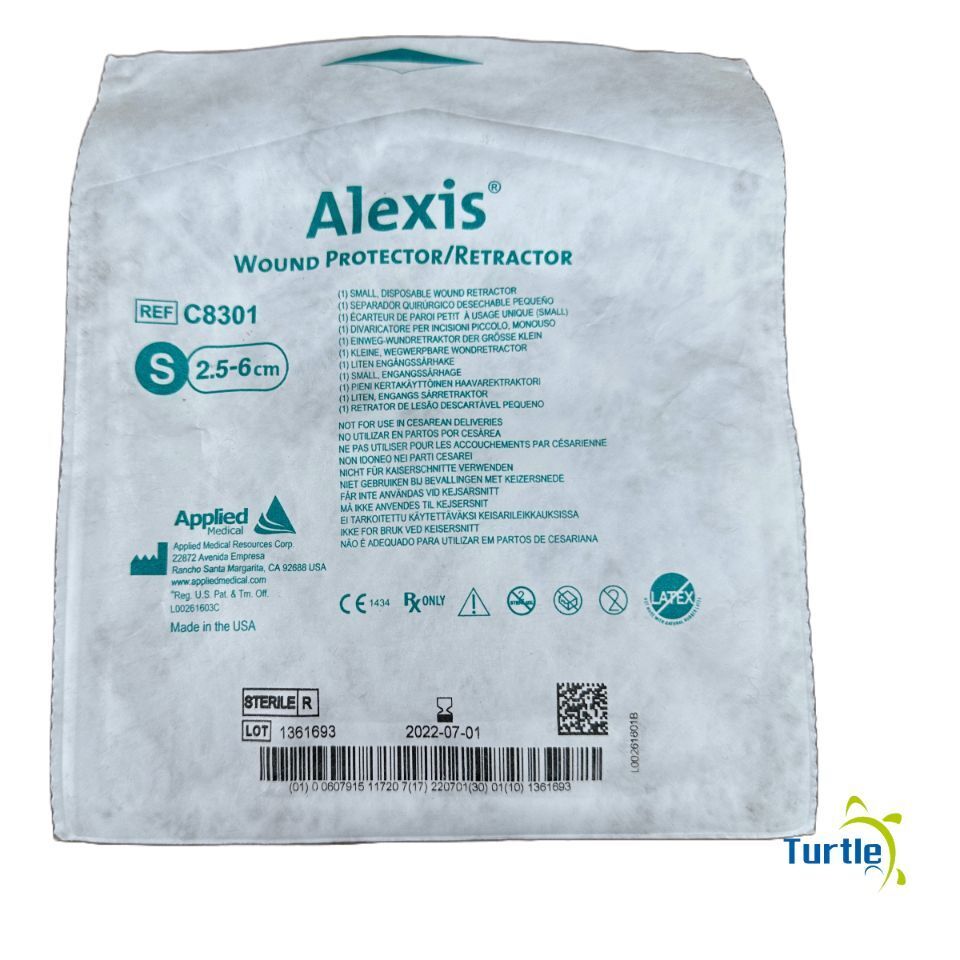 Applied Medical Alexis WOUND PROTECTOR/RETRACTOR 2.5-6 cm REF: C8301 Use By Date: 2022-07-01