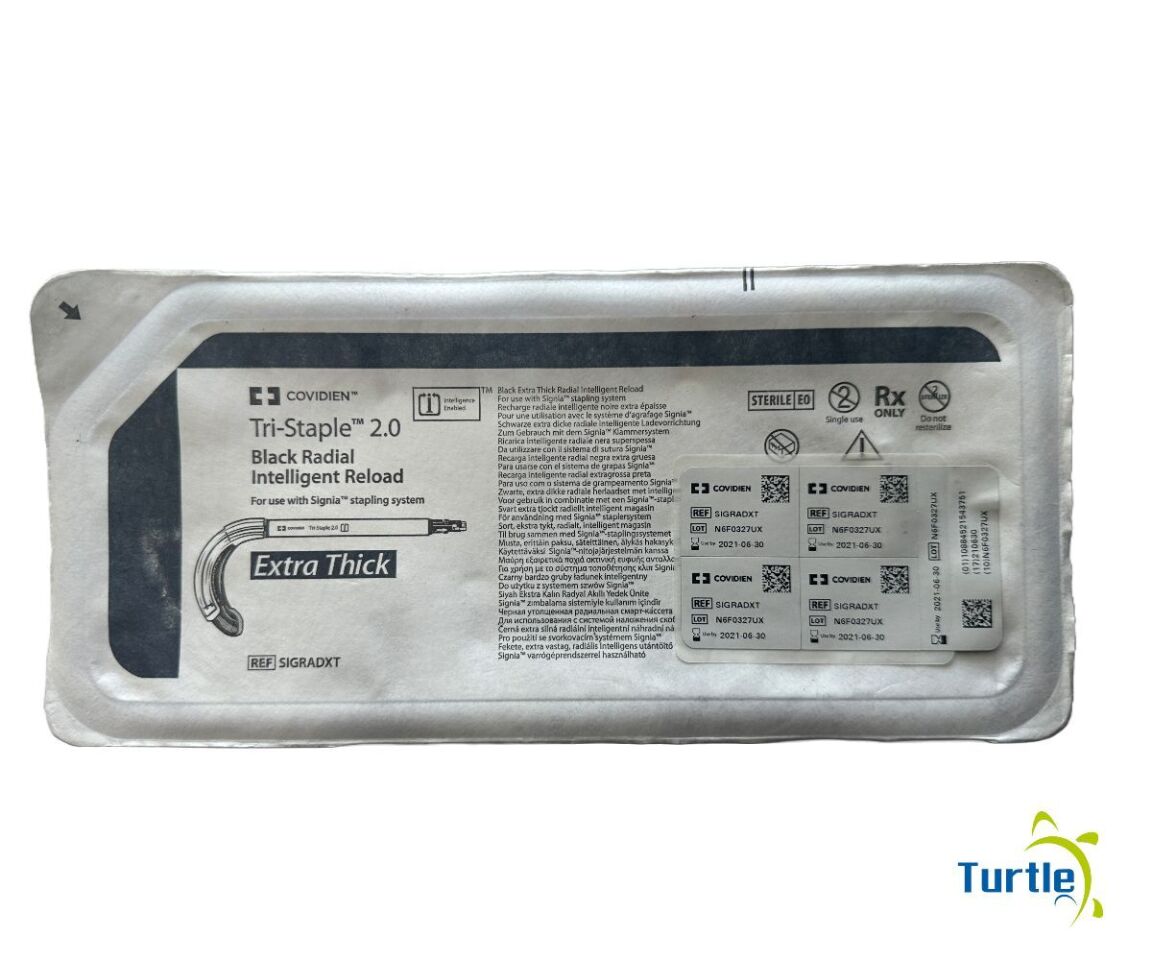 COVIDIEN Tri-Staple 2.0 Black Radial Intelligent Reload. For use with Signia stapling system. Extra Thick REF SIGRADXT Expired