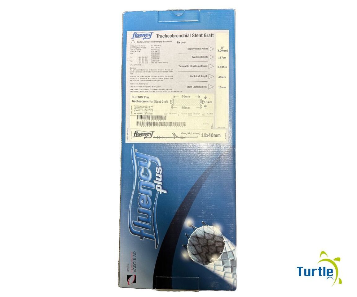 Bard FLUENCY Plus Tracheobronchial Stent Graft 10x40mm 117cm/9F (3.00mm) REF FIL10040 Expired
