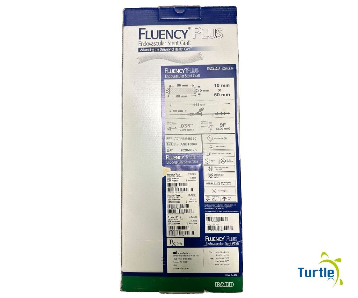 Bard FLUENCY PLUS Endovascular Stent Graft 10mm x 60mm REF FEM10060 Expired