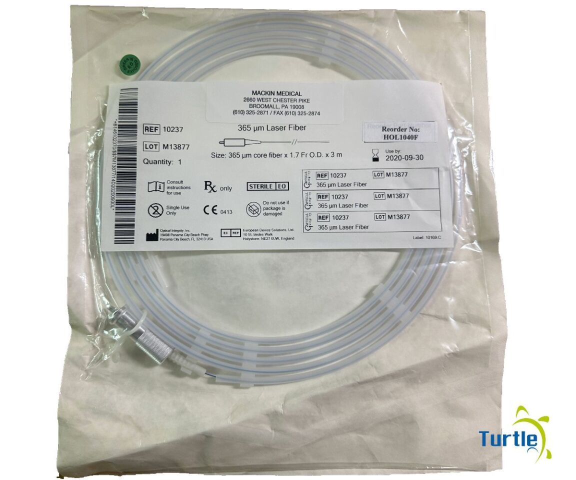Optical Integrity 365 um Laser Fiber Size: 365 um core fiber x 1.7 Fr O.D. x 3 m REF 10237 Expired
