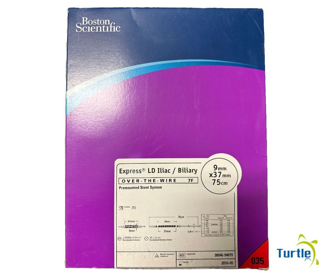 Boston Scientific Express LD Iliac / Biliary OVER-THE-WIRE 7F 9mm x 37 mm 75 cm Premounted Stent System REF 38046-94075 Expired