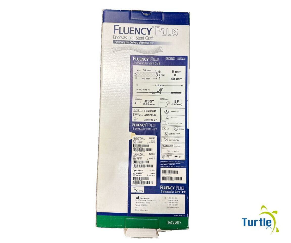 Bard FluencyPlus Endovascular Stent Graft 6x40 80 REF FEM06040 Expired