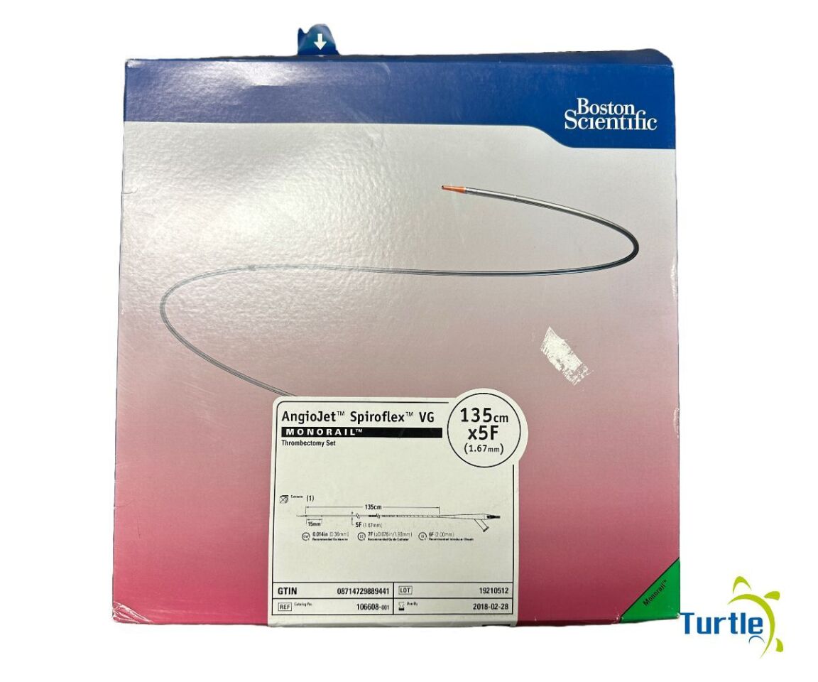 Boston Scientific AngioJet Spiroflex VG MONORAIL Thrombectomy Set 135cm x 5F (1.67 mm) REF 106608-001 EXPIRED