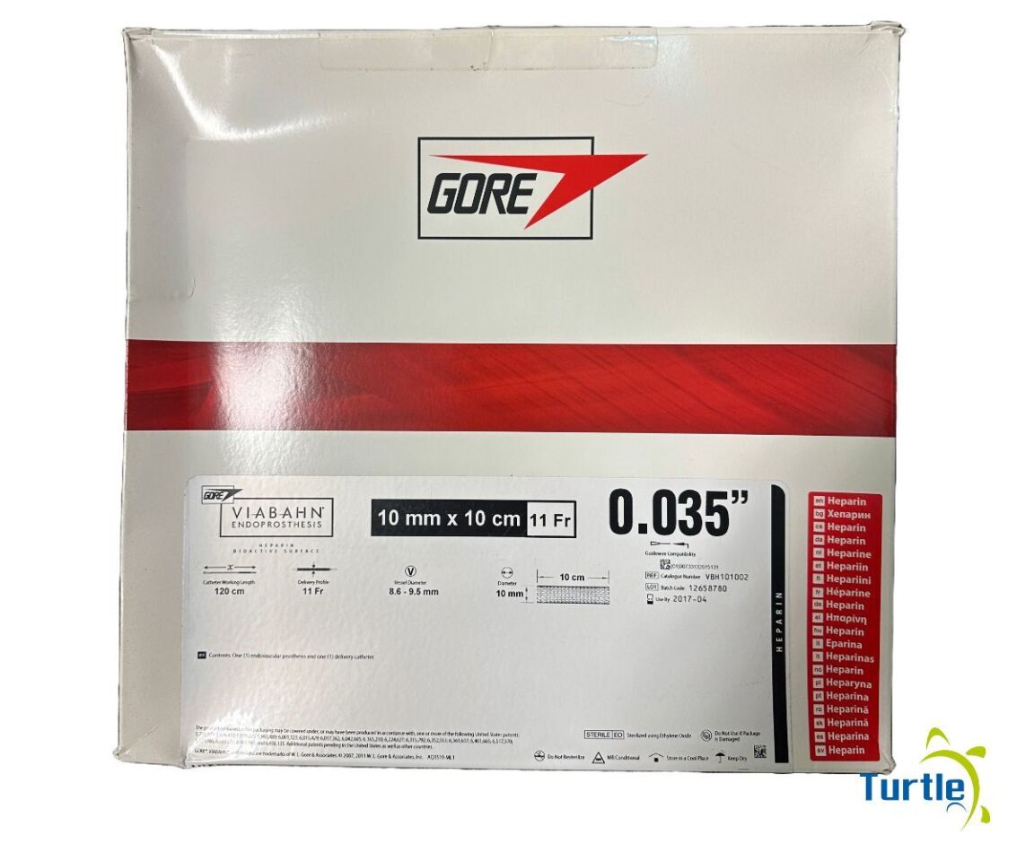 GORE VIABAHN ENDOPROSTHESIS HEPARIN BIOACTIVITY SURFACE 10mm x 10cm 11Fr .035 REF VBH101002 Expired