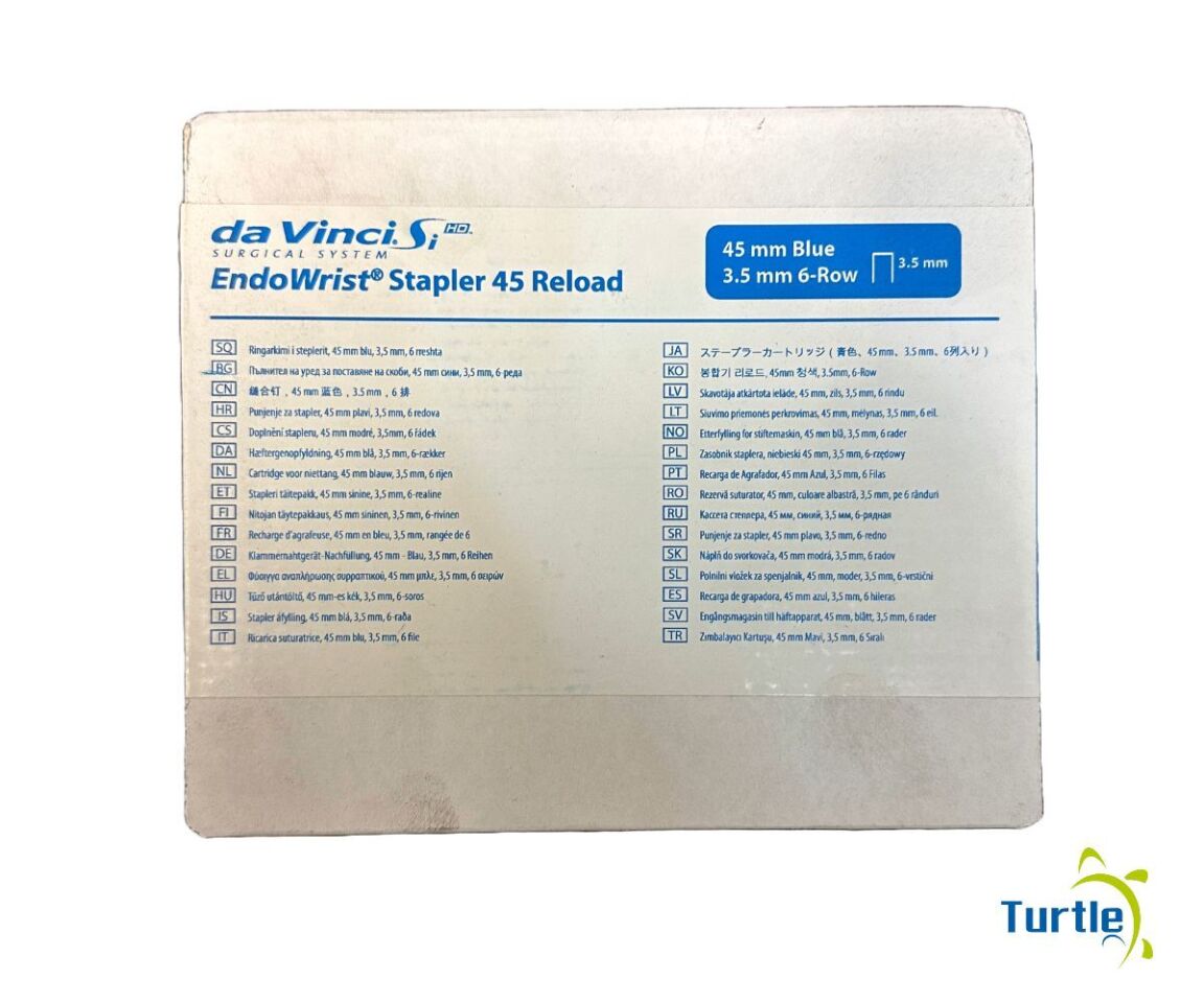 da Vinci Si HD SURGICAL SYSTEM EndoWrist Stapler 45 Reload 45 mm Blue 3.5 mm 6-Row EXPIRED