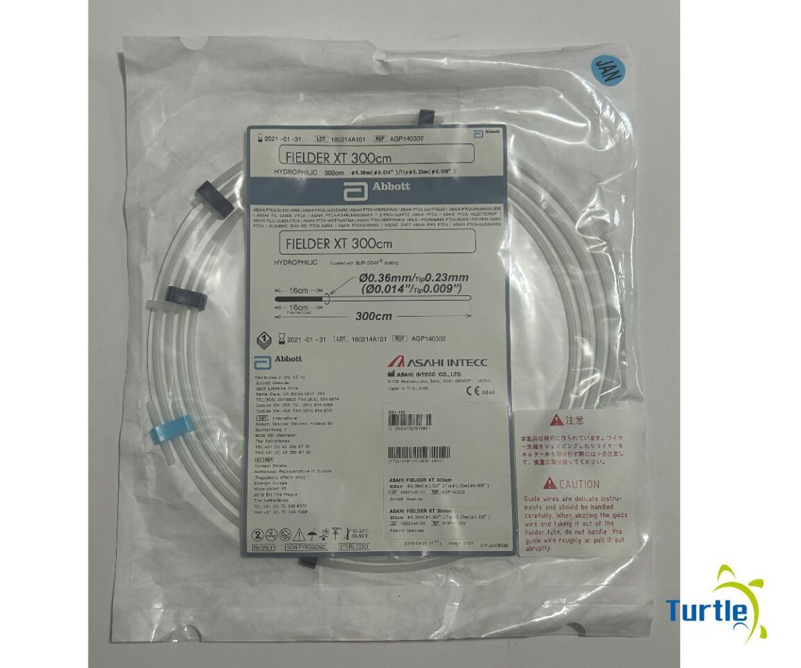 ASAHI PTCA Guide Wire FIELDER XT 300 cm HYDROPHILIC REF AGP140302 EXPIRED