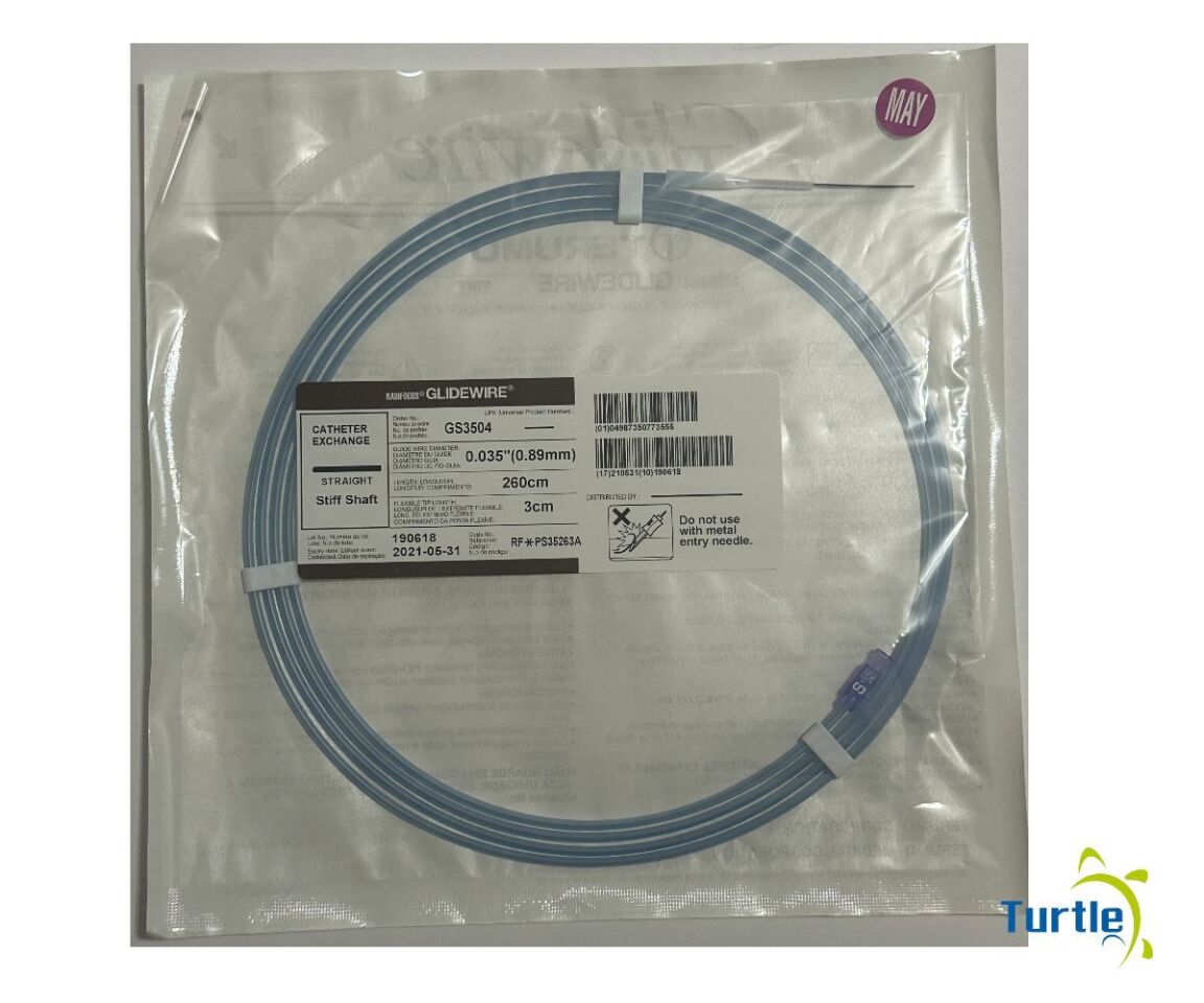 RADIFOCUS GLIDEWIRE STRAIGHT Stiff Shaft 0.035in (0.89mm) 260cm 3cm REF GS3504 EXPIRED