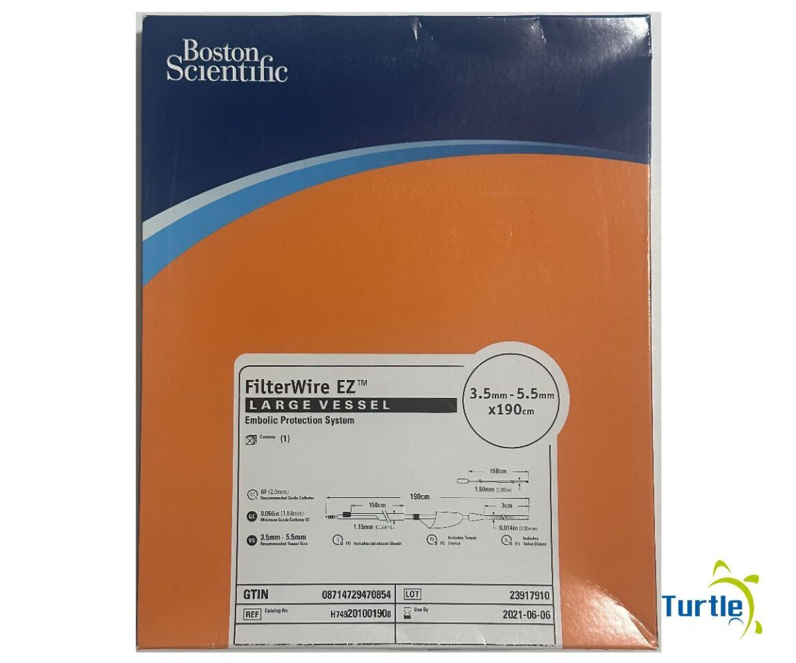 Boston Scientific FilterWire EZ LARGE VESSEL Embolic Protection System 3.5mm -5.5mm x190 cm REF H749201001900 EXPIRED