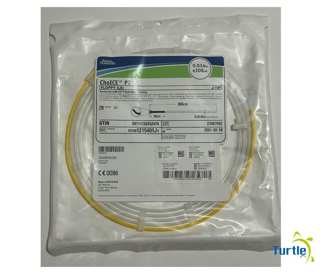 Boston Scientific ChoICE FLOPPY (LS) J-TIP Guidewire with ICE Hydrophilic Coating 0.014in x 300cm REF H7491215401J1 EXPIRED