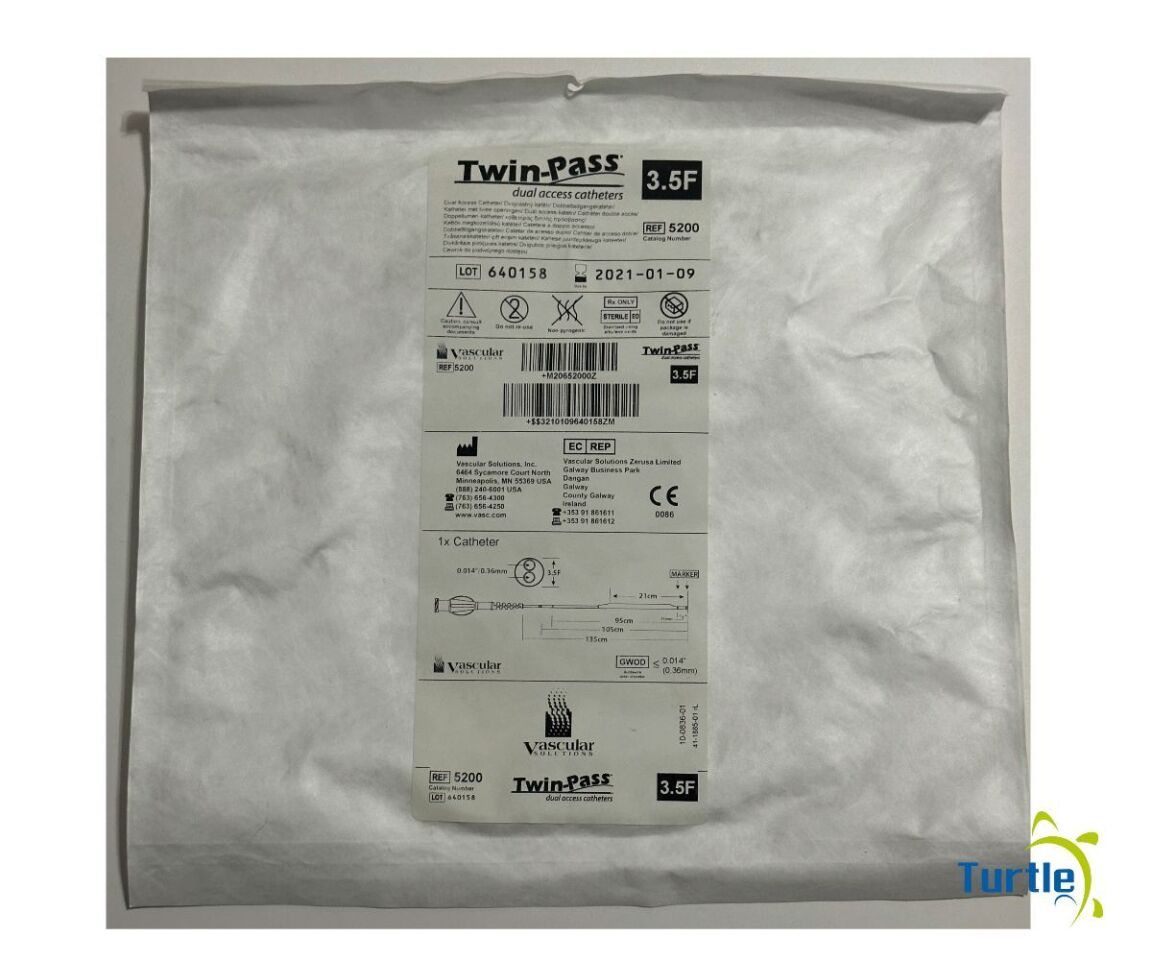 Vascular Solutions Twin-Pass dual access catheters 3.5F REF 5200 EXPIRED