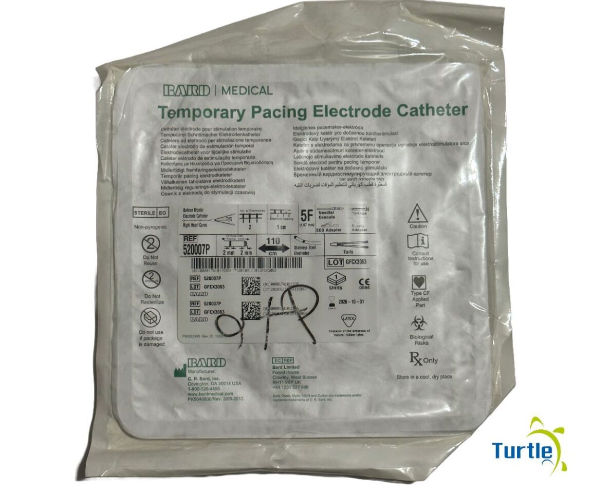 BARD MEDICAL Temporary Pacing Electrode Catheter 5F 110cm REF 520007P EXPIRED