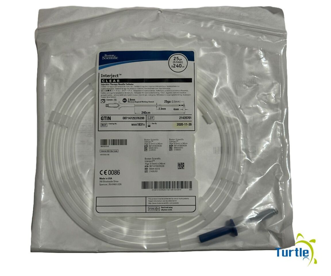 Boston Scientific Interject CLEAR Injection Therapy Needle Catheter 25ga (0.5mm) x 240cm REF M00518310 EXPIRED