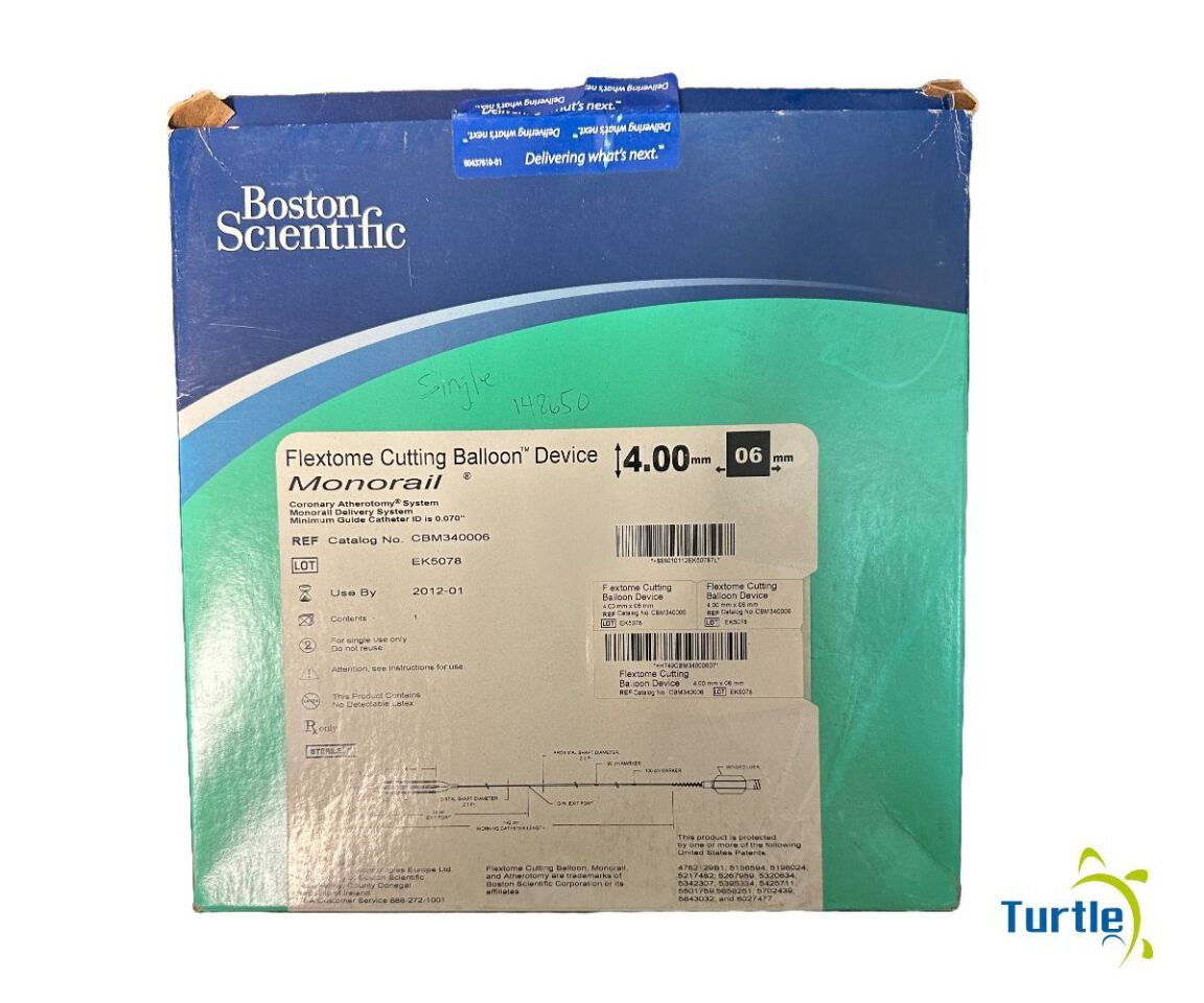 Boston Scientific Flextome Cutting Balloon Device 4.00mm 06mm Monorail REF CBM340006 EXPIRED