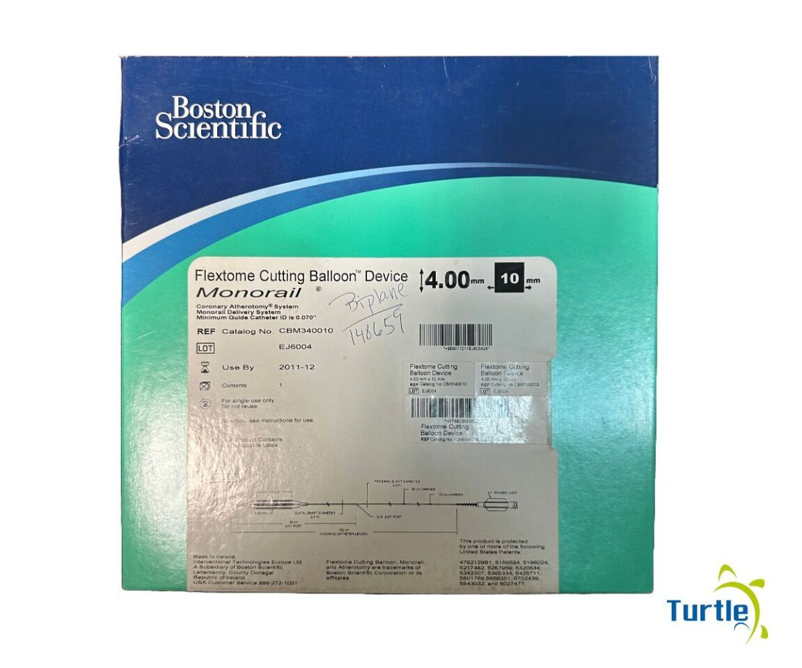 Boston Scientific Flextome Cutting Balloon Device 4.00mm 10mm Monorail REF CBM340010 EXPIRED