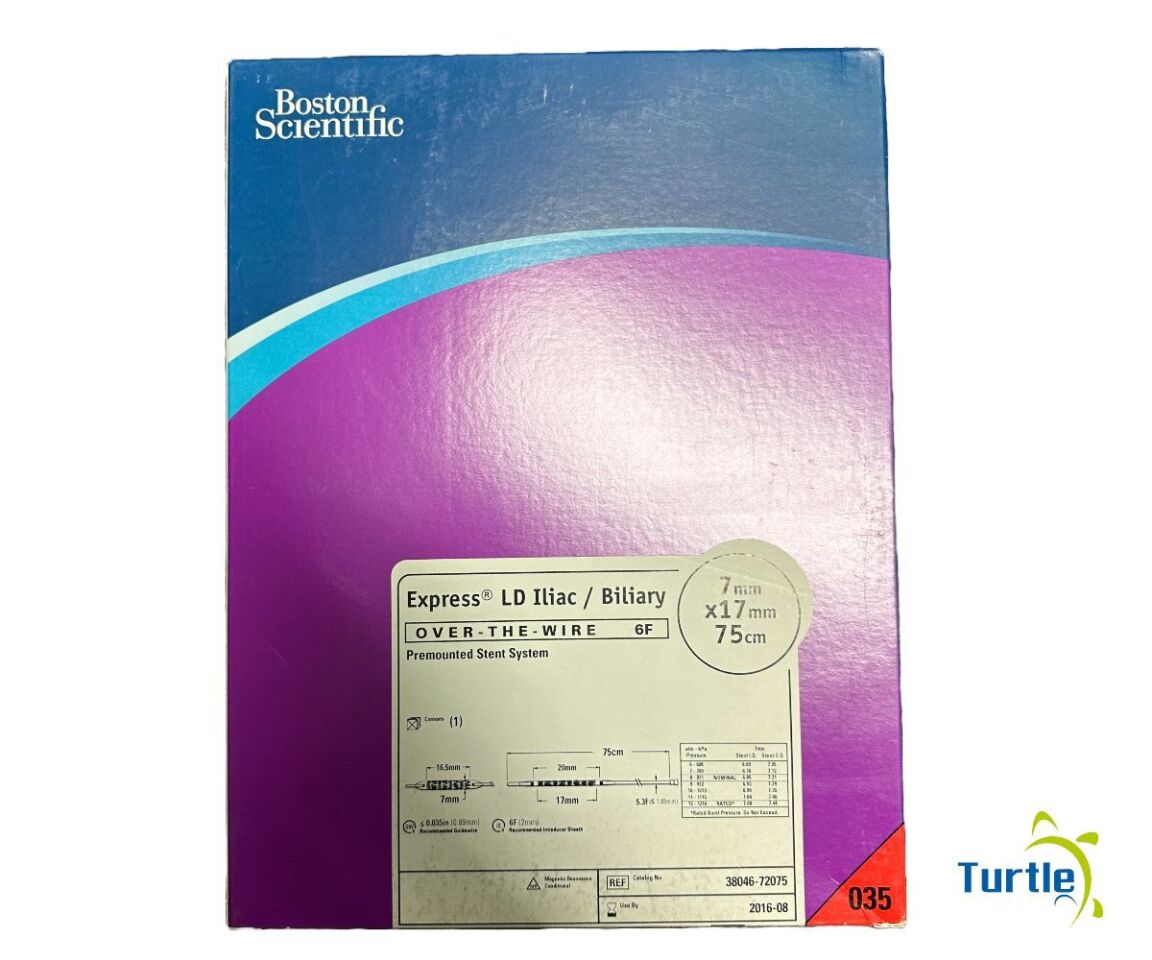 Boston Scientific Express LD Iliac / Biliary OVER-THE-WIRE 6F Premounted Stent System 7mm x 17mm 75cm REF 38046-72075 EXPIRED