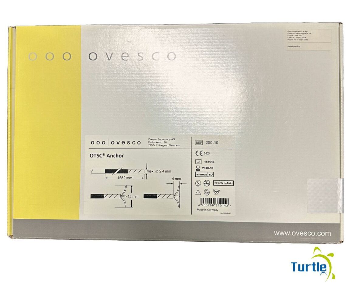 Ovesco OTSC Anchor 1650mm 12mm 4mm max 2.4mm REF 200.10 EXPIRED