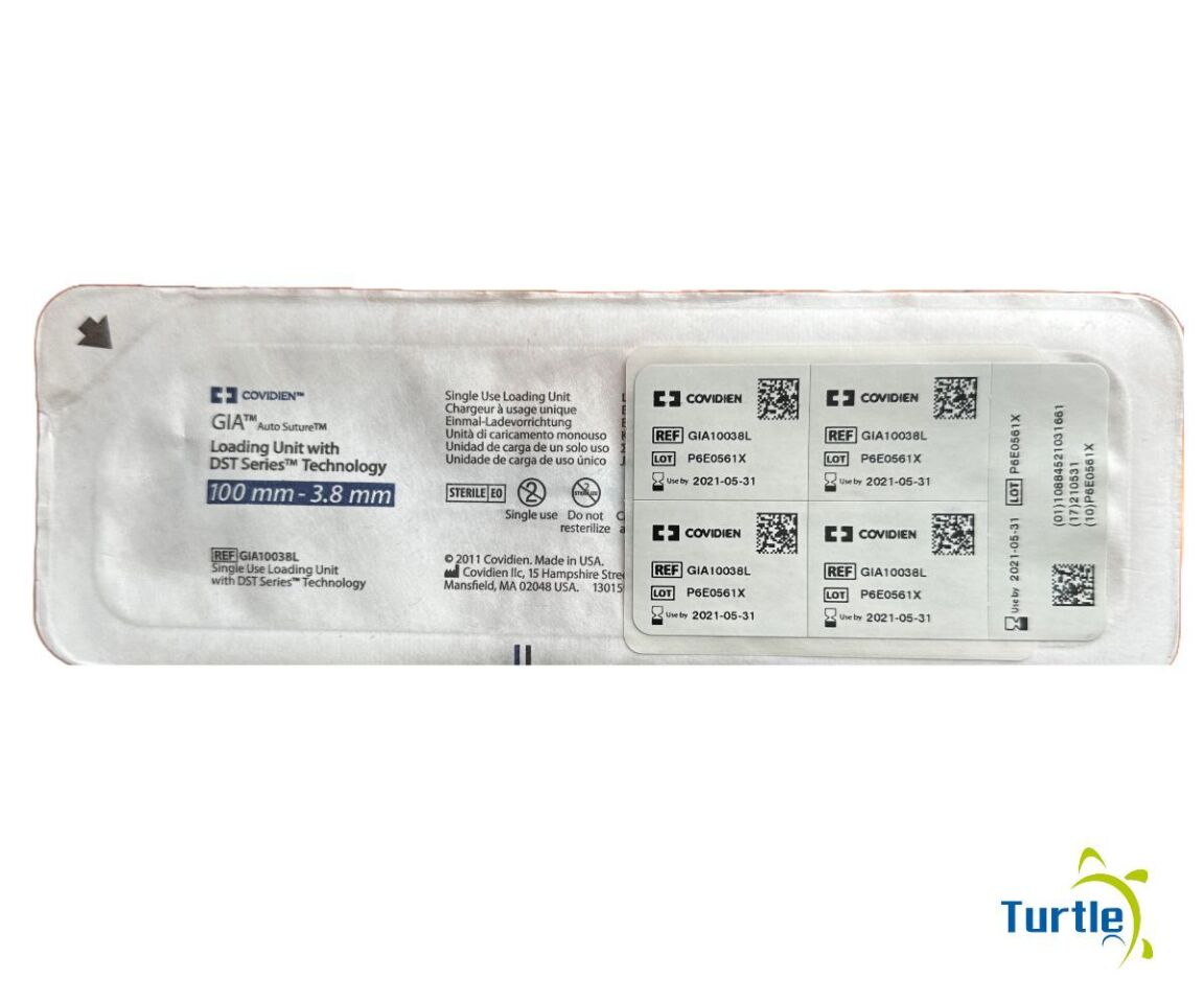 Covidien GIA Auto Suture Loading Unit with DST Series Technology 100mm - 3.8mm REF GIA10038L EXPIRED