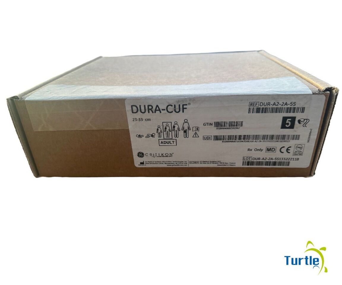 GE Critikon Blood Pressure Cuffs DURA-CUF 23-33cm ADULT Box of 5 REF DUR-A2-2A-5S