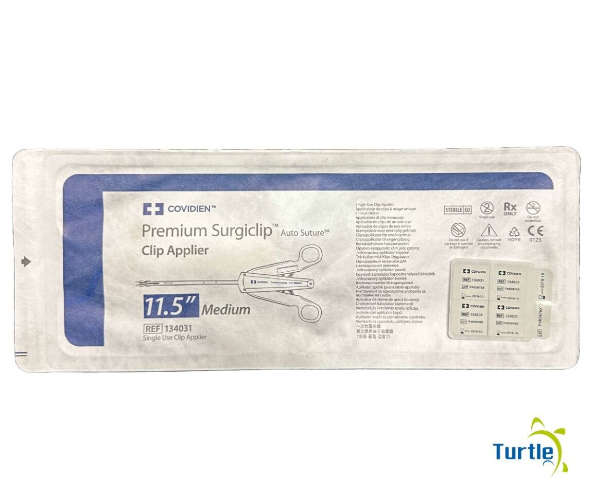 COVIDIEN Premium Surgiclip Auto Suture Clip Applier 11.5in Medium REF 134031 EXPIRED