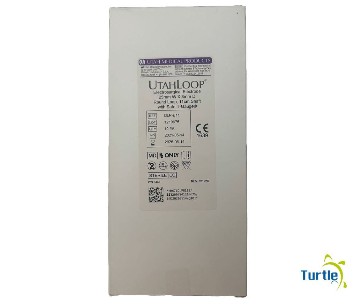 Utah Medical Products UTAHLOOP Electrosurgical Electrode 25mm W X 8mm D Round Loop Use By Date: 2026-05-14