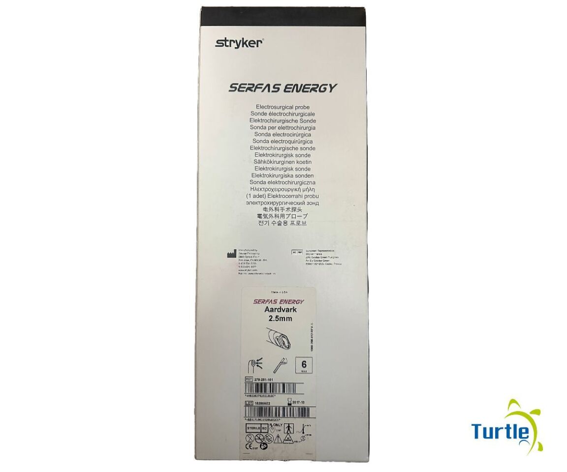 Stryker SERFAS ENERGY Electrosurgical probe Aardvark 2.5mm REF 279-261-101 EXPIRED