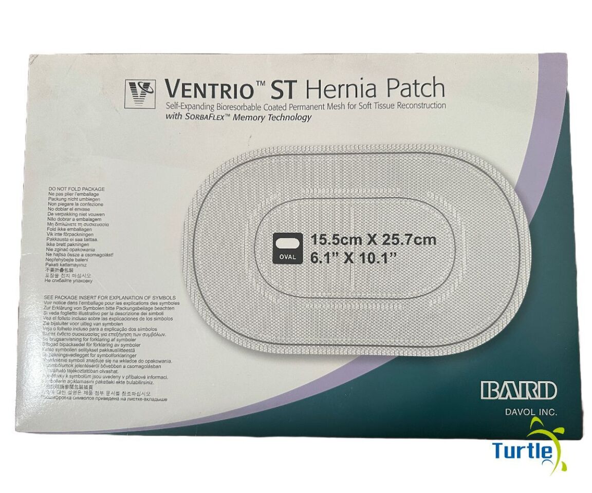 BARD VENTRIO ST Hernia Patch 15.5cm X 25.7cm OVAL REF 5950060 EXPIRED