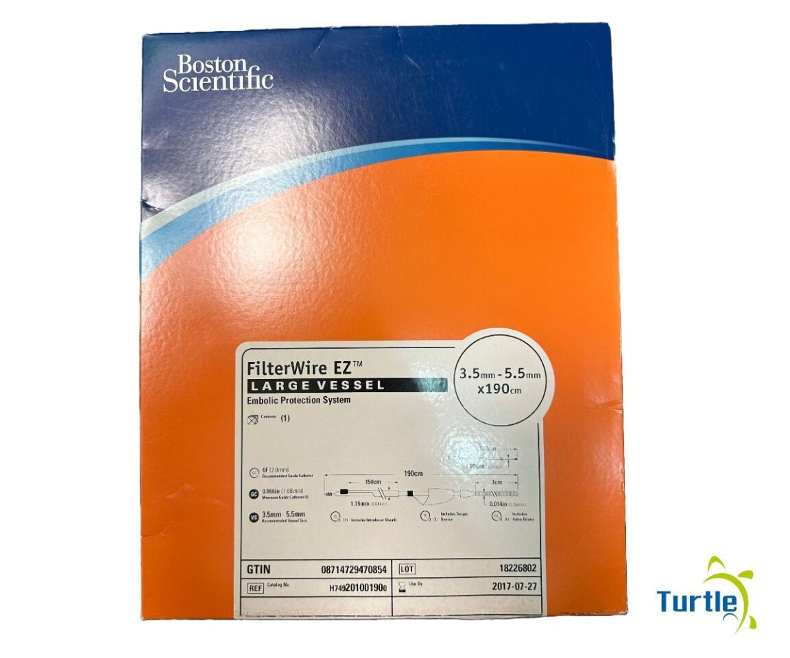 Boston Scientific FilterWire EZ LARGE VESSEL Embolic Protection System 3.5mm - 5.5mm x190cm REF H749201001900 EXPIRED