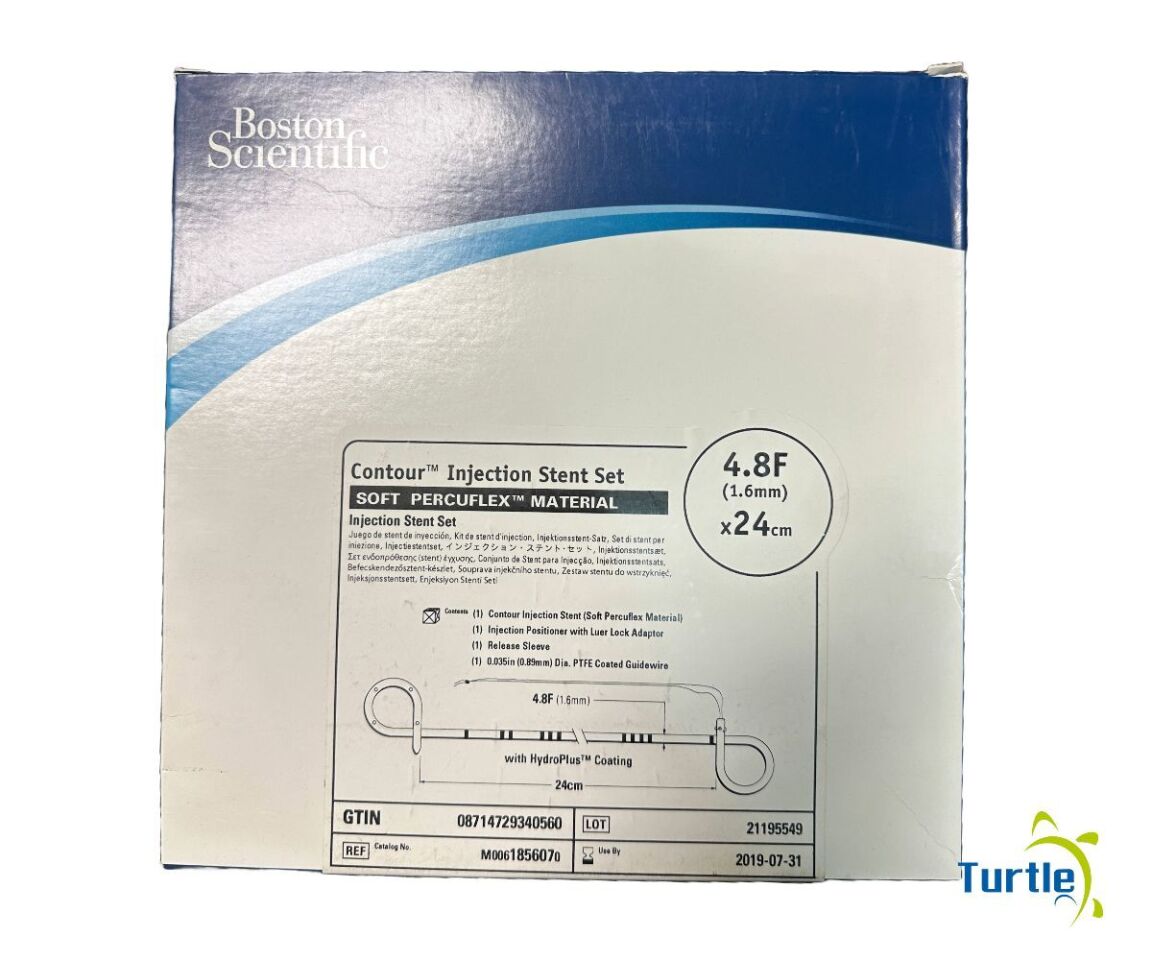 Boston Scientific Contour Injection Stent Set SOFT PERCUFLEX MATERIAL Injection Stent Set 4.8F(1.6mm) x 24 cm REF M0061856070 E