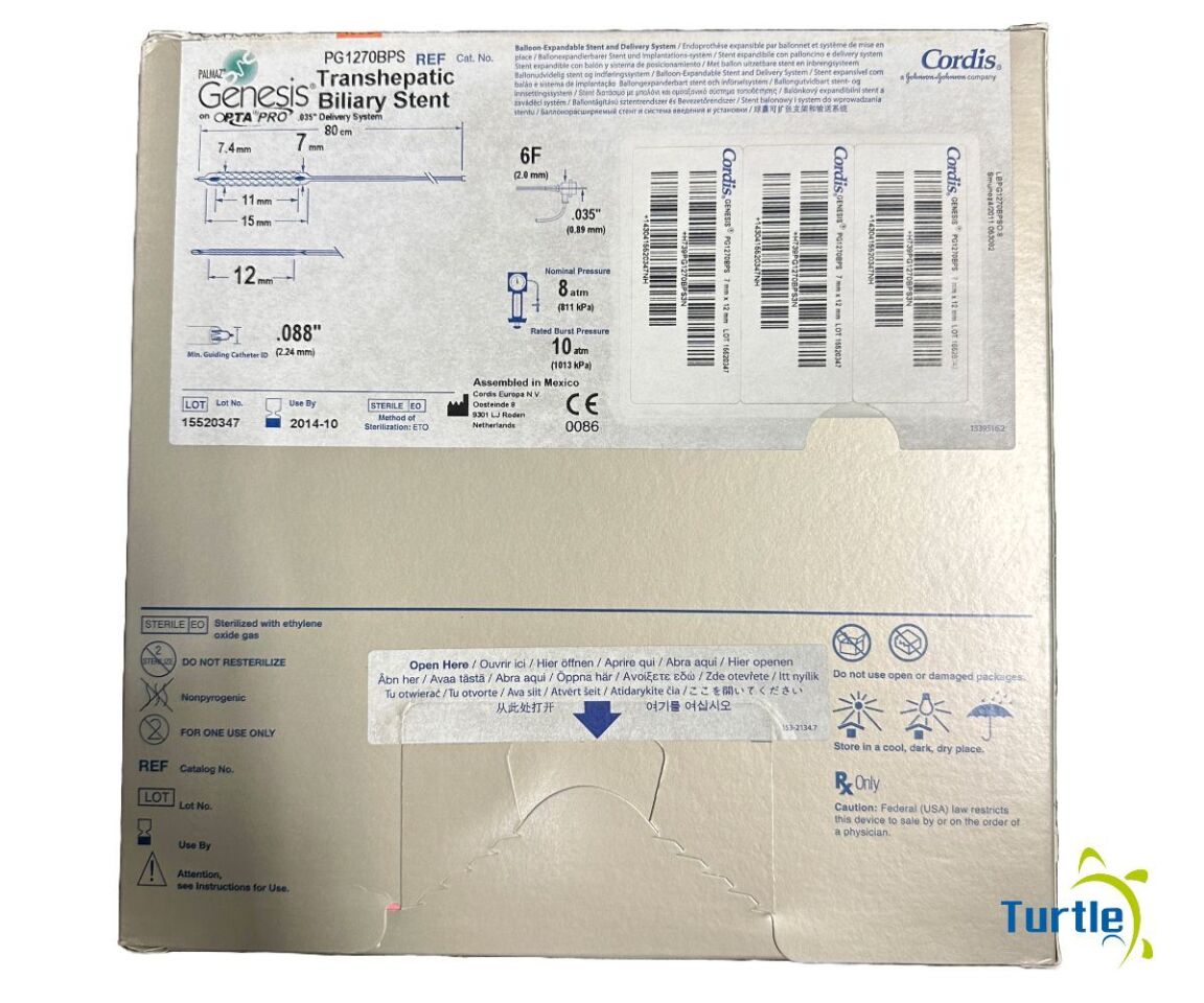 Cordis PALMAZ Genesis Transhepatic Biliary Stent 7.0mm x 12mm REF PG1270BPS Expired