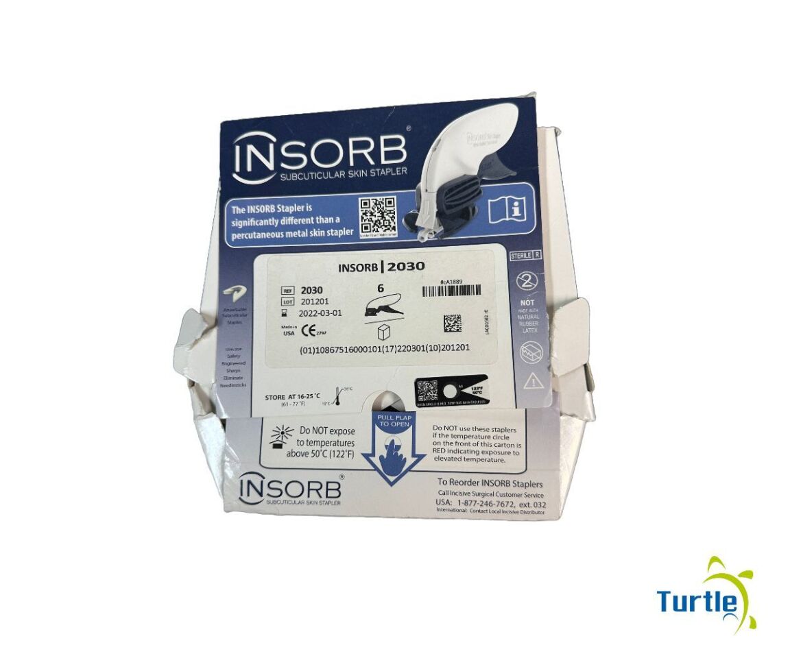 INSORB SUBCUTICULAR SKIN STAPLER REF 2030 EXPIRED 2022-03-01