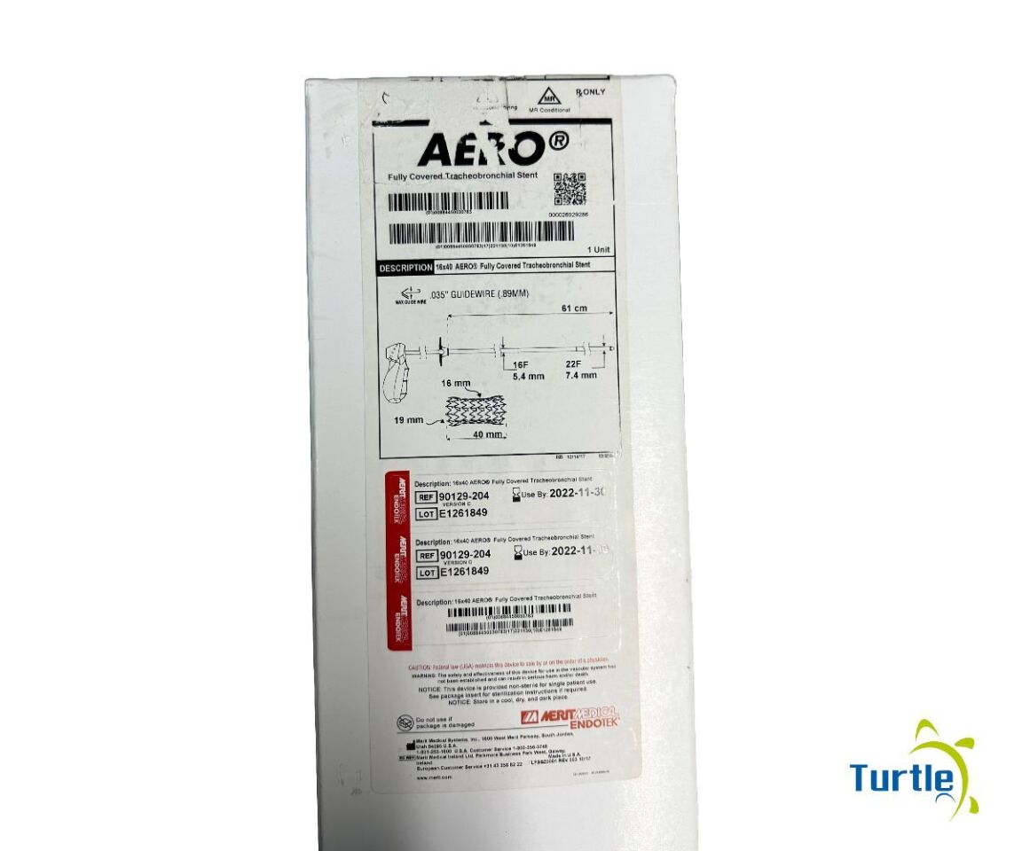 AERO Fully Covered Tracheobronchial Stent 16x40 REF 90129-204 EXPIRED 2022-11-30