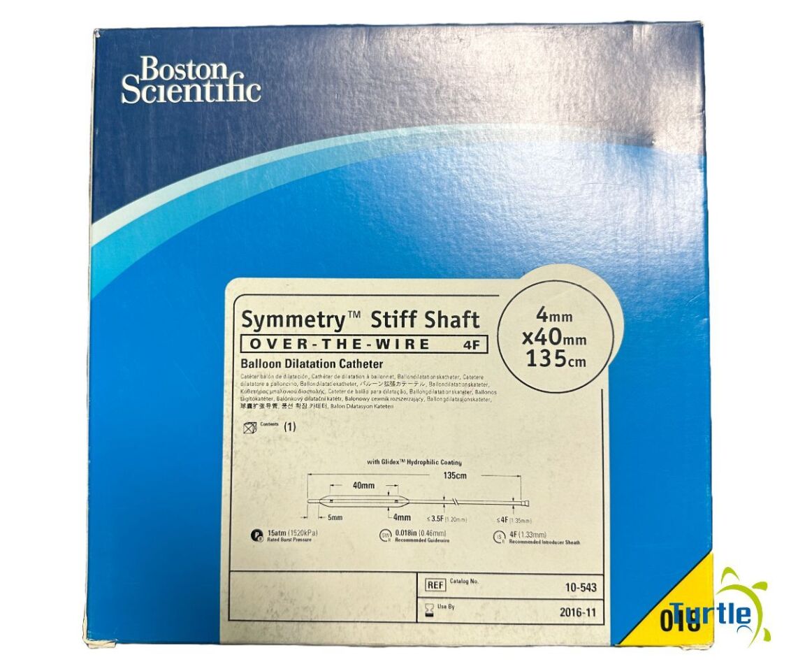 Boston Scientific Symmetry Stiff Shaft OVER-THE-WIRE 4F Balloon Dilatation Catheter 4mm x 40mm 135cm REF 10-543 EXPIRED