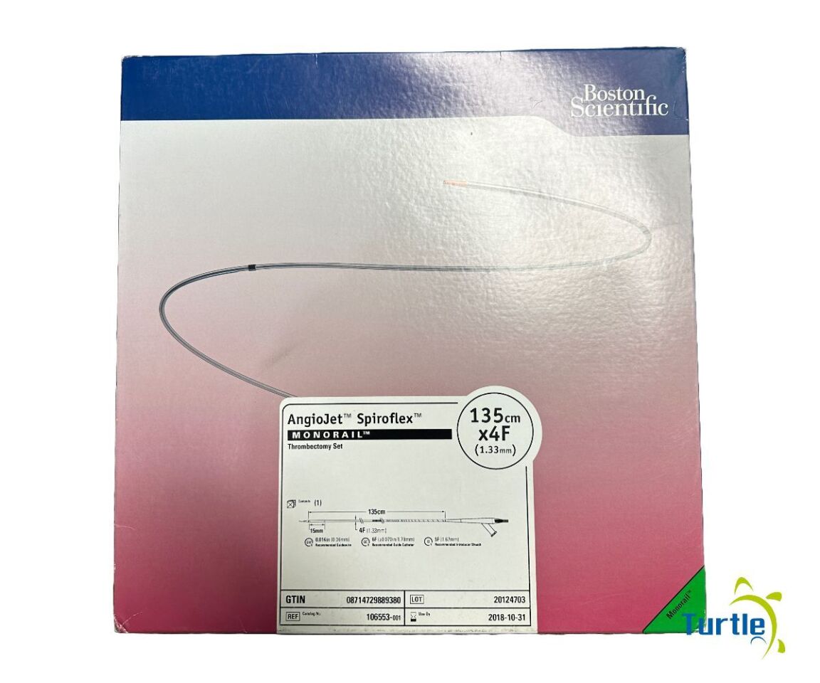 Boston Scientific AngioJet Spiroflex MONORAIL Thrombectomy Set 135cm x 4F(1.33mm) REF 106553-001 EXPIRED
